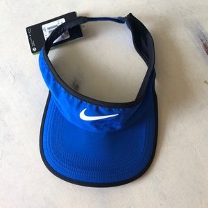 Blue and Black Nike Visor